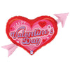 32 inch HAPPY VALENTINE'S DAY RETRO HEART ARROW - LA Balloons