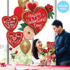 32 inch VALENTINE HEART FLOWERS - LA Balloons