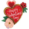 32 inch VALENTINE HEART FLOWERS - LA Balloons