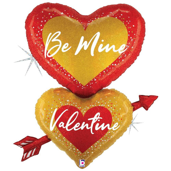 33 inch BE MINE VALENTINE HEART ARROW - LA Balloons