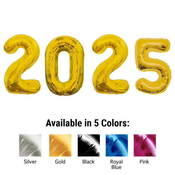 34 inch 2025 - KALEIDOSCOPE NUMBERS KIT - LA Balloons