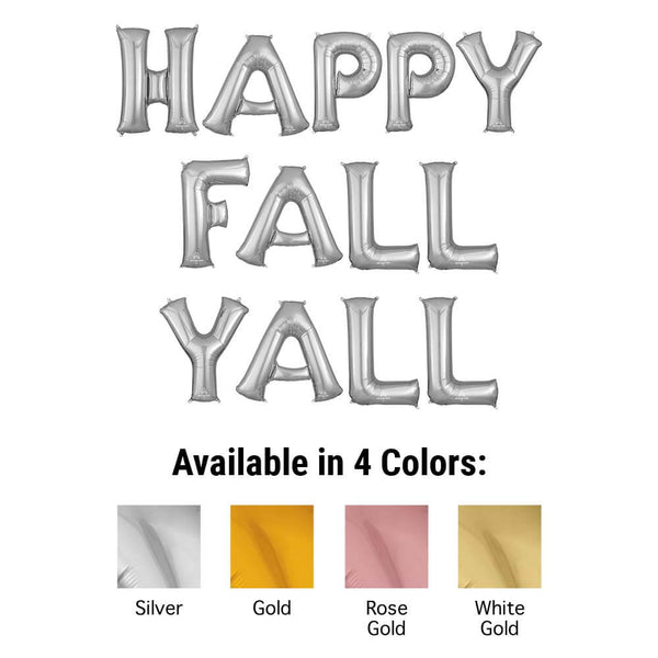 34 inch HAPPY FALL YALL - ANAGRAM LETTERS KIT - LA Balloons