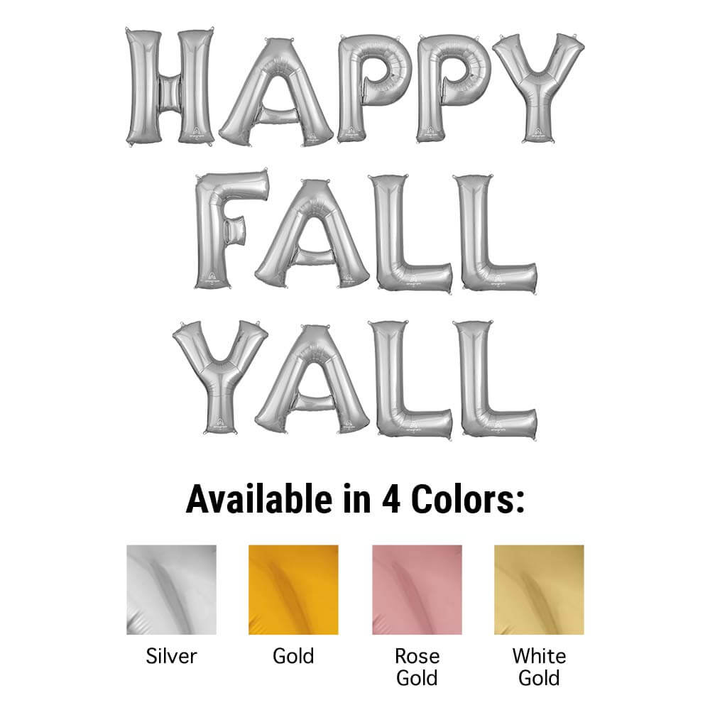 34 inch HAPPY FALL YALL - ANAGRAM LETTERS KIT