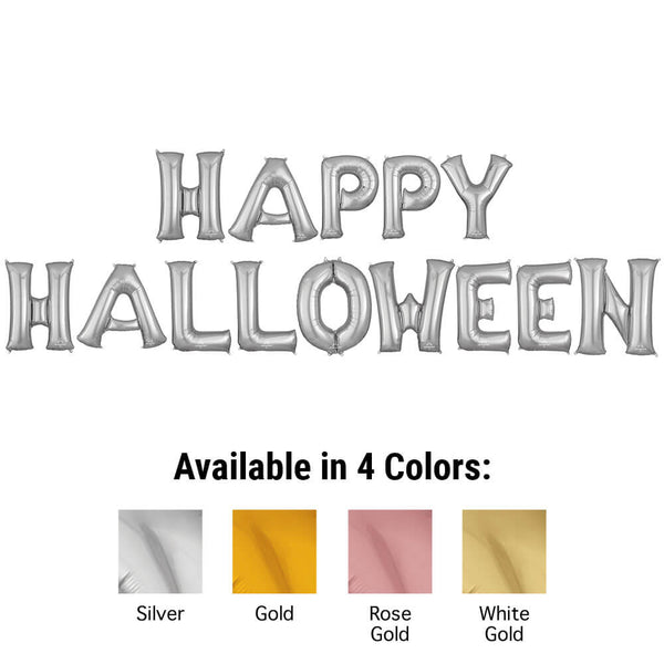 34 inch HAPPY HALLOWEEN - ANAGRAM LETTERS KIT - LA Balloons