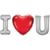 34 inch I (HEART) U - ANAGRAM LETTERS KIT - LA Balloons