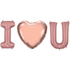 34 inch I (HEART) U - ANAGRAM LETTERS KIT - LA Balloons
