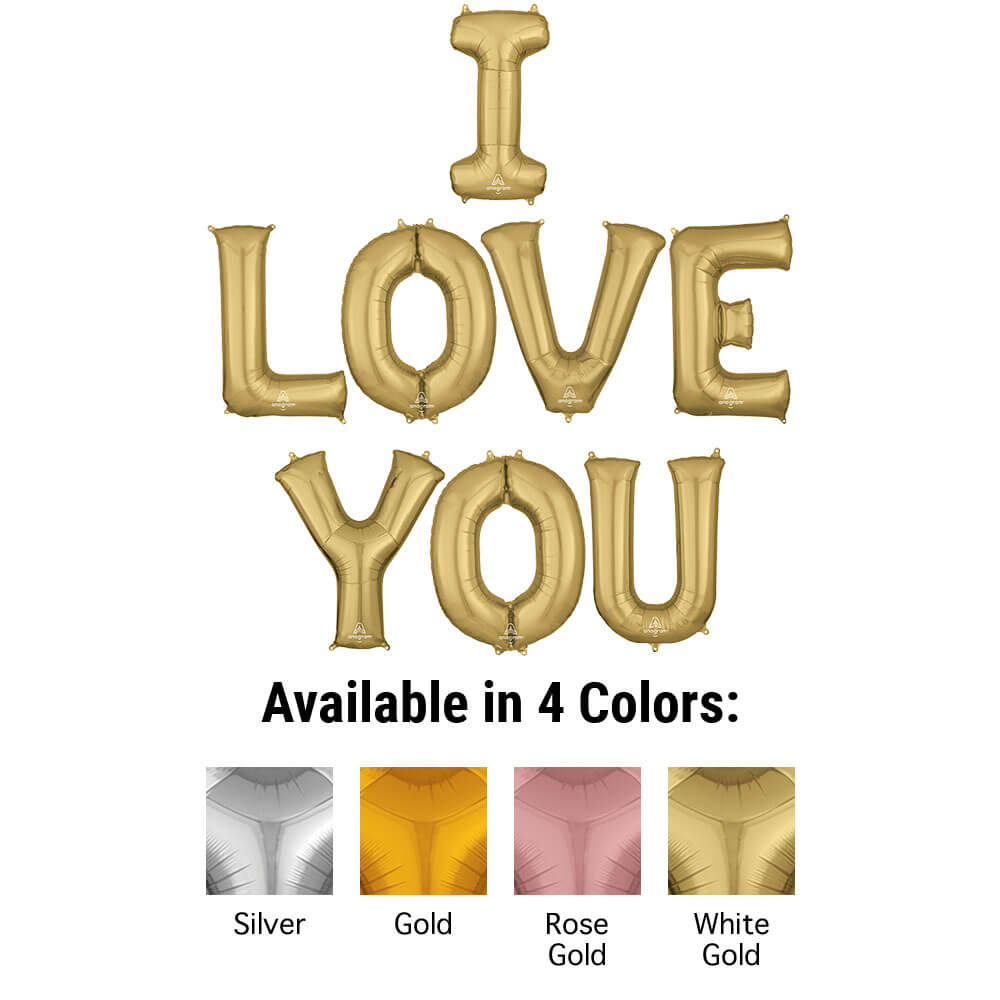 34 inch I LOVE YOU - ANAGRAM LETTERS KIT