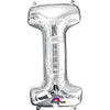 34 inch LETTER I - ANAGRAM - SILVER - LA Balloons