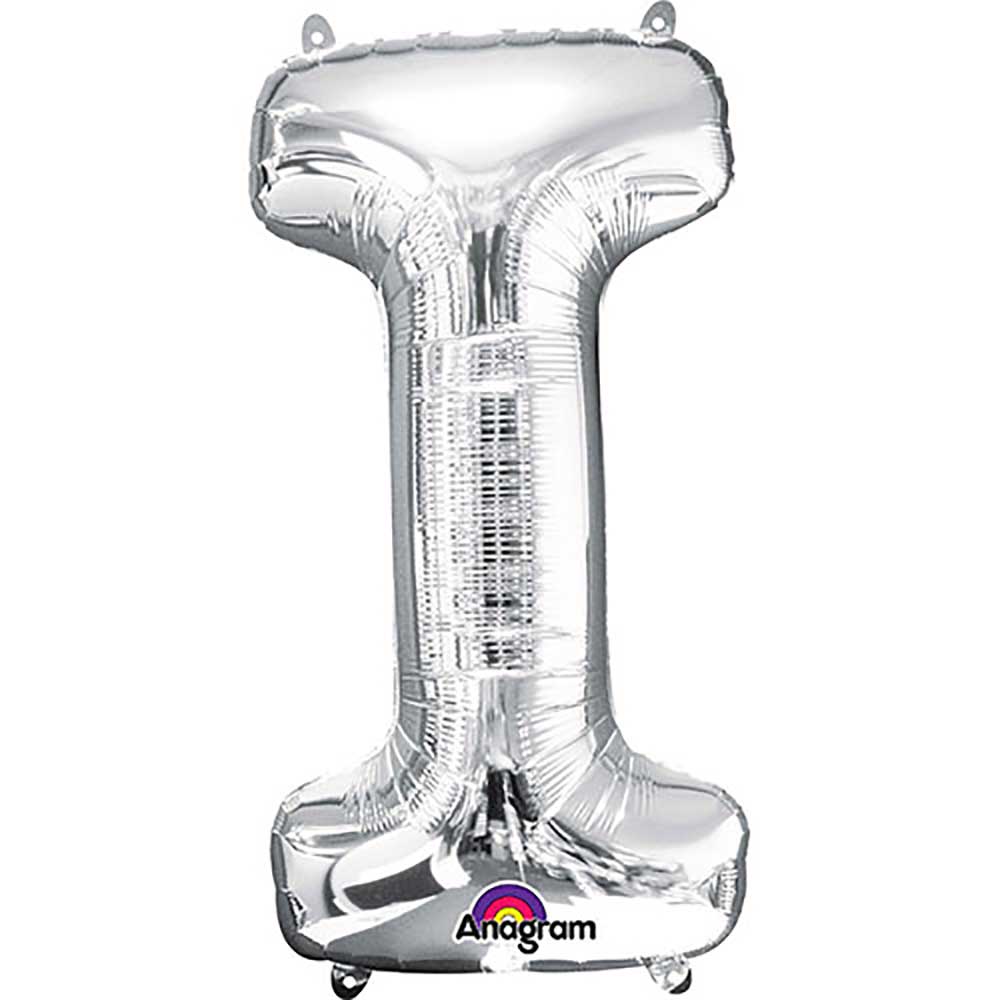 34 inch LETTER I - ANAGRAM - SILVER