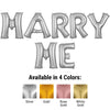 34 inch MARRY ME - ANAGRAM LETTERS KIT - LA Balloons