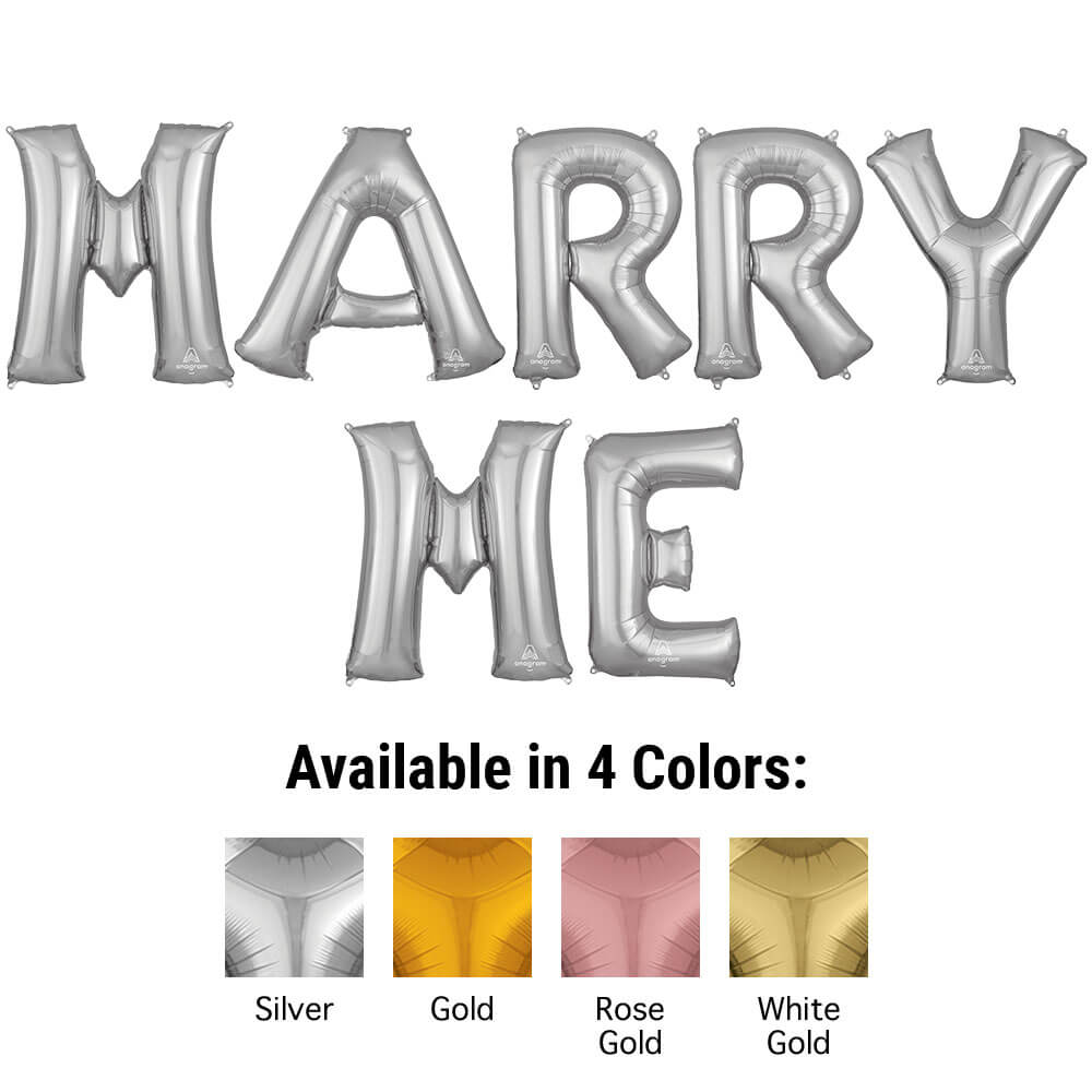 34 inch MARRY ME - ANAGRAM LETTERS KIT