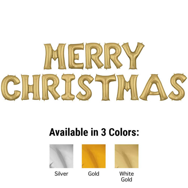 34 inch MERRY CHRISTMAS - ANAGRAM LETTERS KIT - LA Balloons