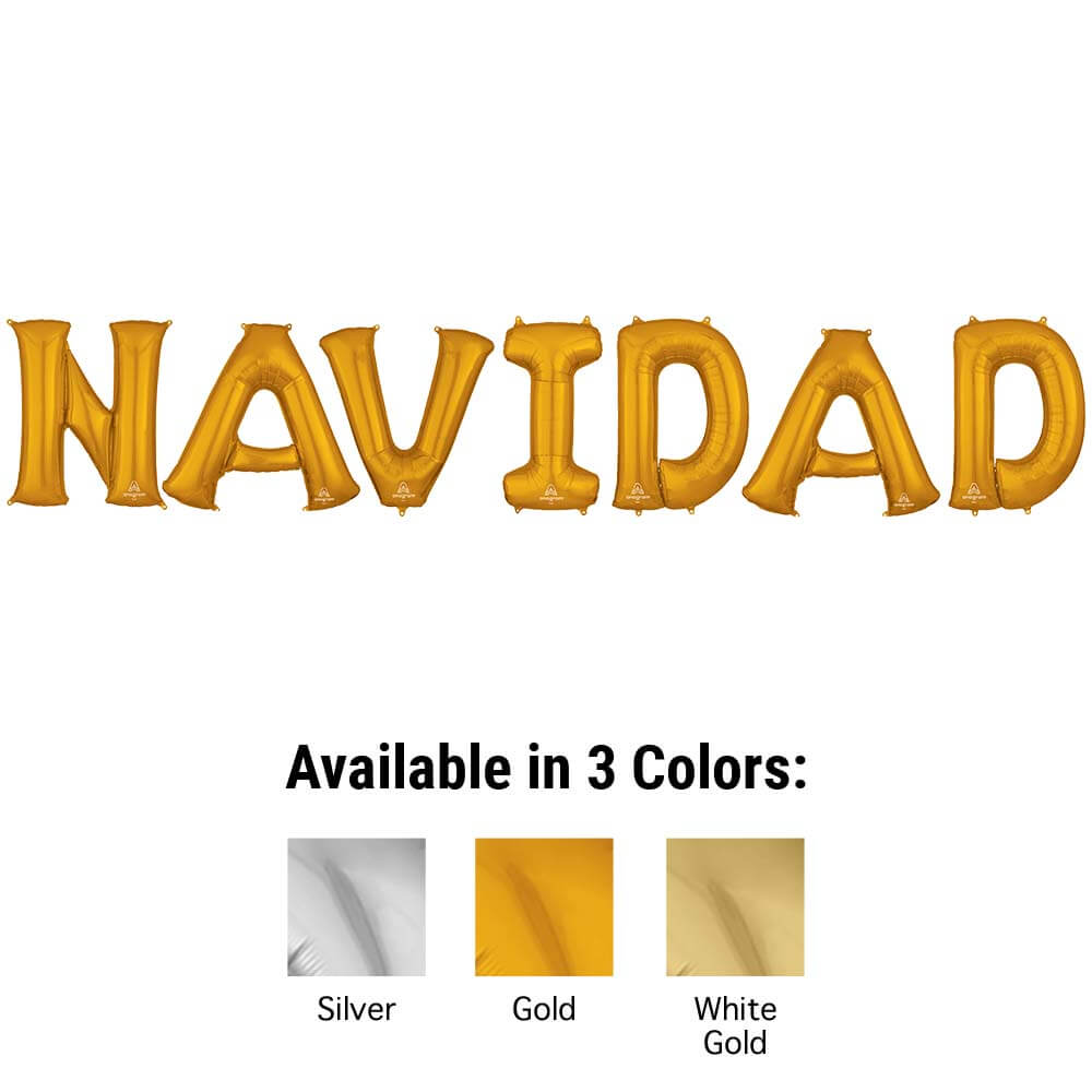 34 inch NAVIDAD - ANAGRAM LETTERS KIT