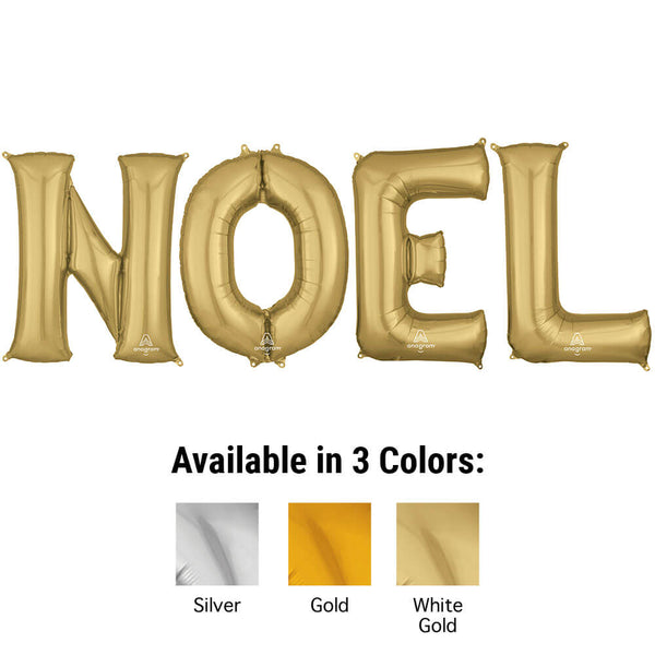 34 inch NOEL - ANAGRAM LETTERS KIT - LA Balloons