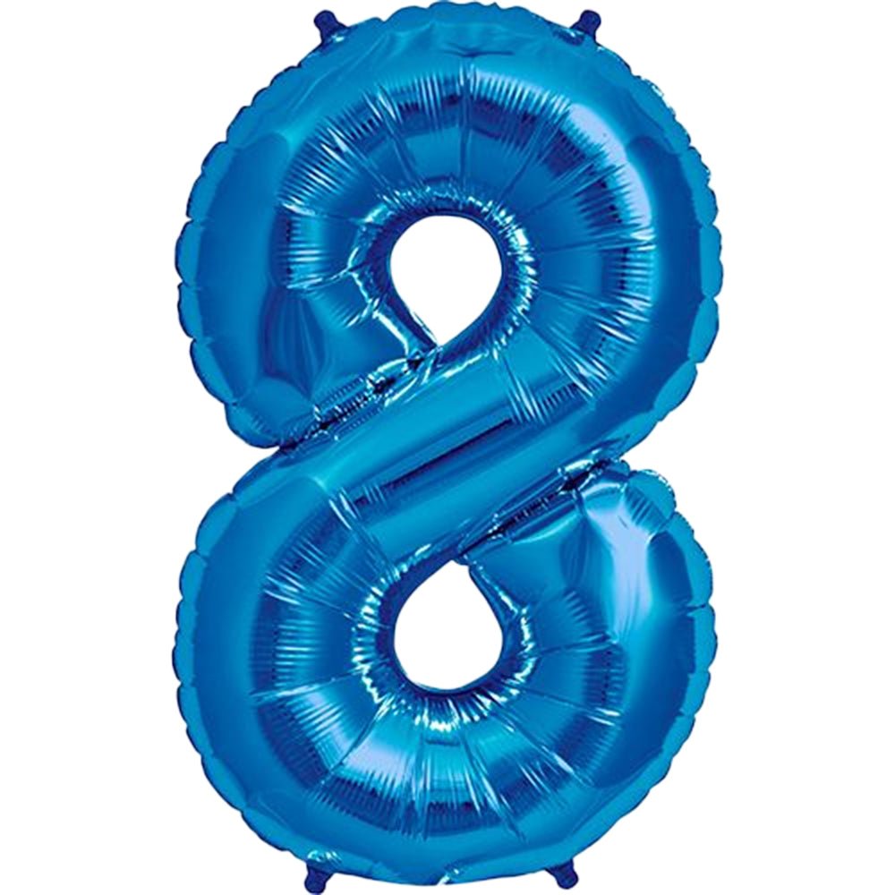 34 inch NUMBER 8 - KALEIDOSCOPE - ROYAL BLUE