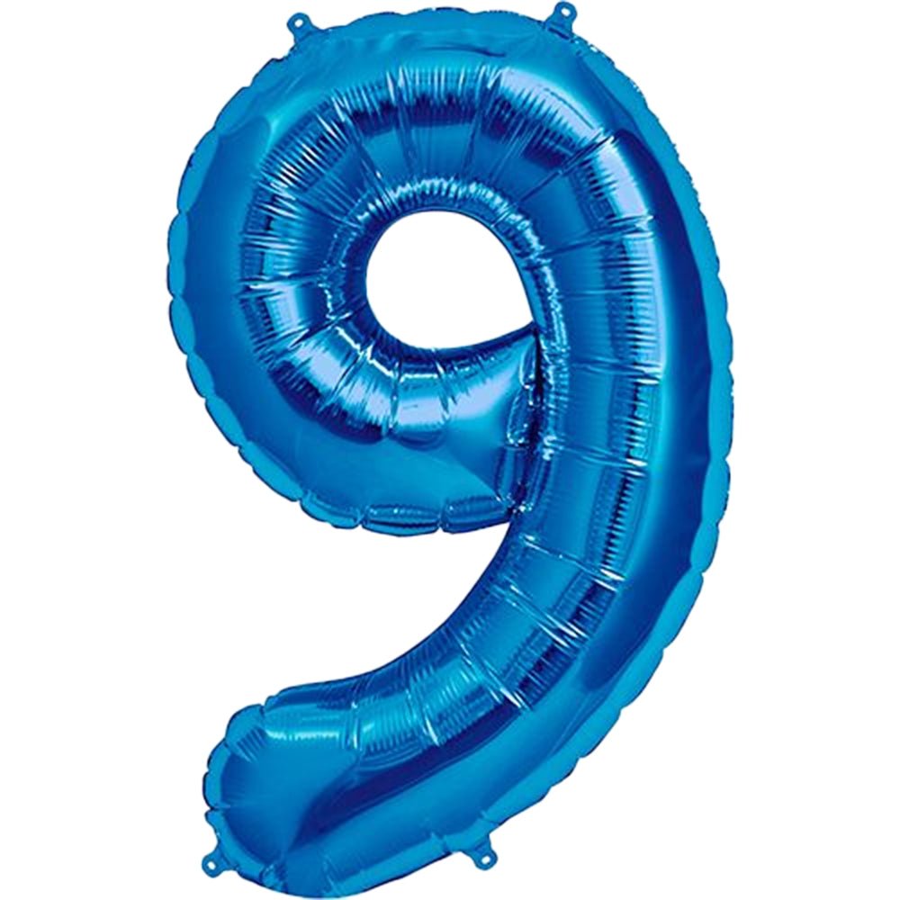 34 inch NUMBER 9 - KALEIDOSCOPE - ROYAL BLUE
