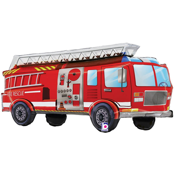 34 inch RED FIRETRUCK - LA Balloons