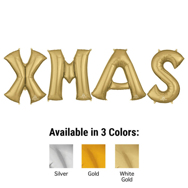 34 inch XMAS - ANAGRAM LETTERS KIT - LA Balloons