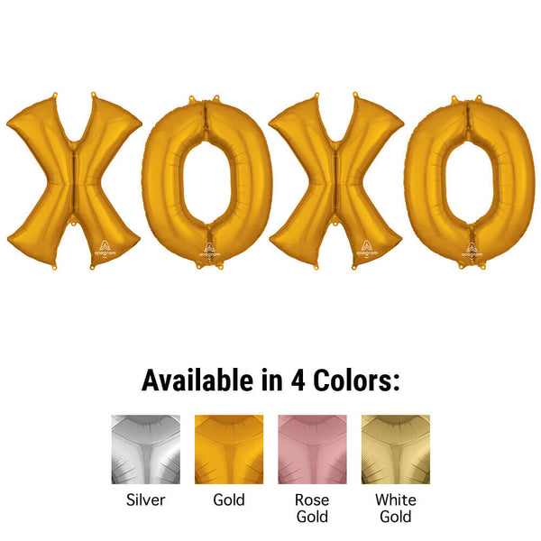 34 inch XOXO - ANAGRAM LETTERS KIT - LA Balloons