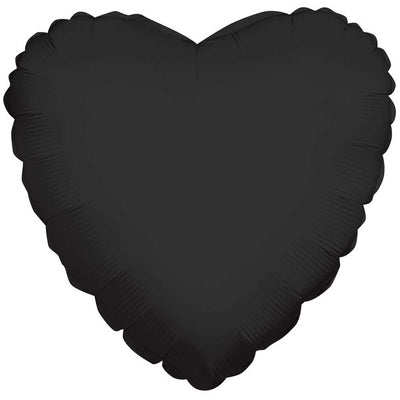 Kaleidoscope 18 inch HEART - BLACK Foil Balloon 34107-18F-K-U