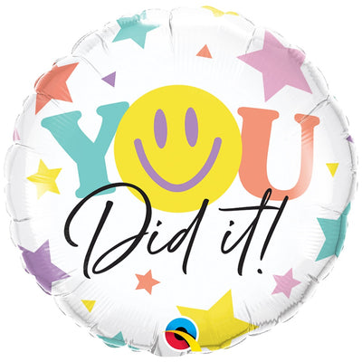 Qualatex 18 inch SMILE YOU DID IT Foil Balloon 34336-Q-P