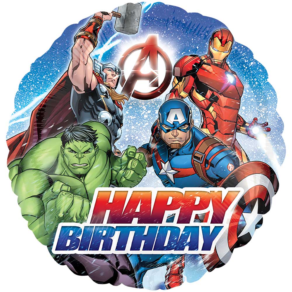 18 inch AVENGERS HAPPY BIRTHDAY