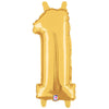 Betallic 14 inch NUMBER 1 - GOLD MEGALOON Foil Balloon 34841GP-B-P