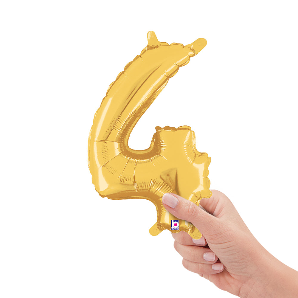 14 inch NUMBER 4 - GOLD MEGALOON