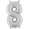 Betallic 14 inch NUMBER 8 - SILVER MEGALOON Foil Balloon 34848SP-B-P