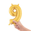 Betallic 14 inch NUMBER 9 - GOLD MEGALOON Foil Balloon 34849GP-B-P