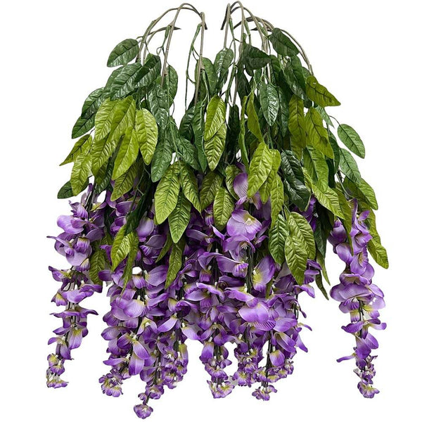 35 inch WISTERIA HANGING BUSH - LILAC PURPLE - LA Balloons