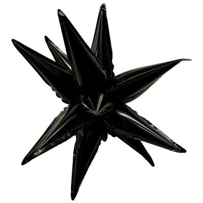 Burst Party 12 inch BLACK MINI STARBURST (AIR-FILL ONLY) Foil Balloon 35629-BPC-U
