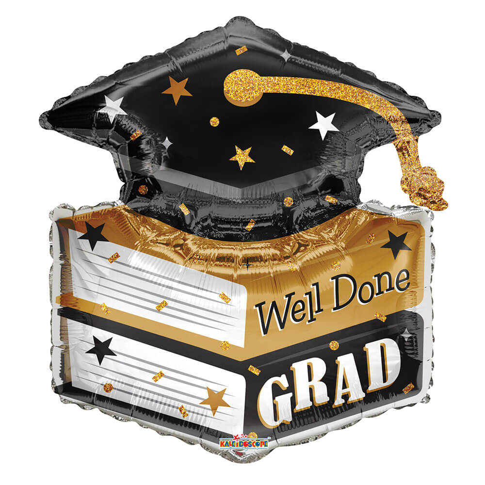 36 inch BOOKS AND GRAD CAP SHAPE
