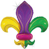 36 inch COLORFUL FLEUR DE LIS - LA Balloons