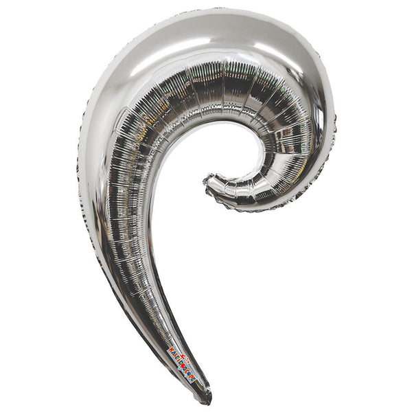 36 inch KURLY WAVE - SILVER - LA Balloons