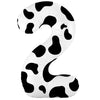 36 inch NUMBER 2 - COW PRINT - LA Balloons