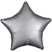 Anagram 19 inch STAR - SATIN LUXE PLATINUM Foil Balloon 36807-02-A-U