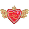 37 inch ARTISTIC AFFECTION HAPPY VALENTINE'S DAY WINGS - LA Balloons