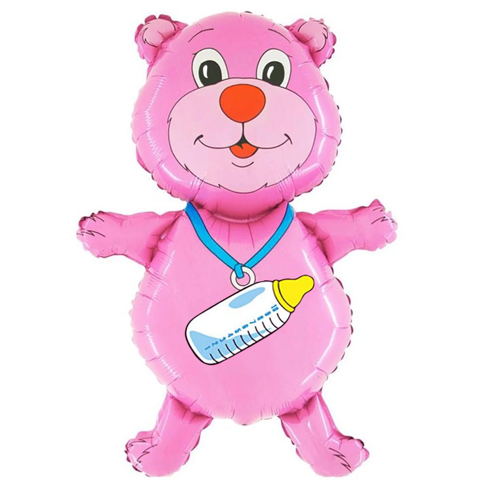 37 inch BOTTLE BEAR - PINK