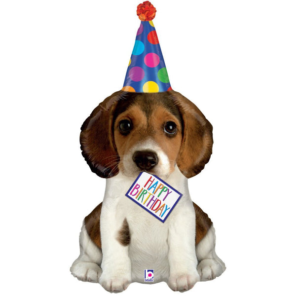 37 inch HAPPY BIRTHDAY PUPPY - LA Balloons