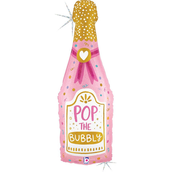 37 inch POP THE BUBBLY CHAMPAGNE BOTTLE - LA Balloons
