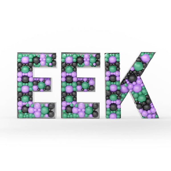 39 inch EEK - MOSAIC FRAME LETTER KIT - LA Balloons