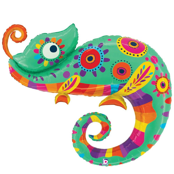 39 inch FESTIVE CHAMELEON - LA Balloons