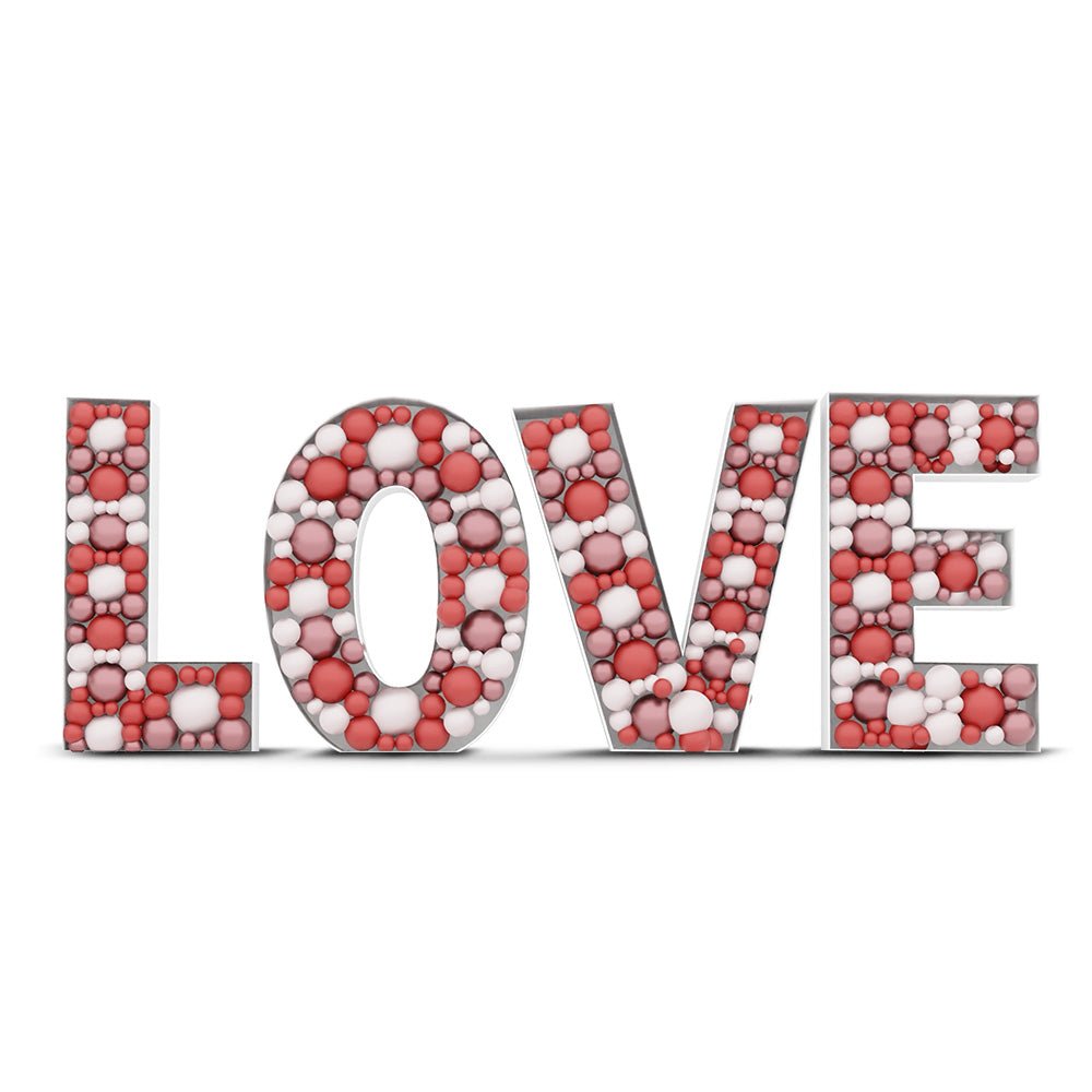 39 inch LOVE - MOSAIC FRAME LETTER KIT