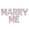 39 inch MARRY ME - MOSAIC FRAME LETTER KIT - LA Balloons