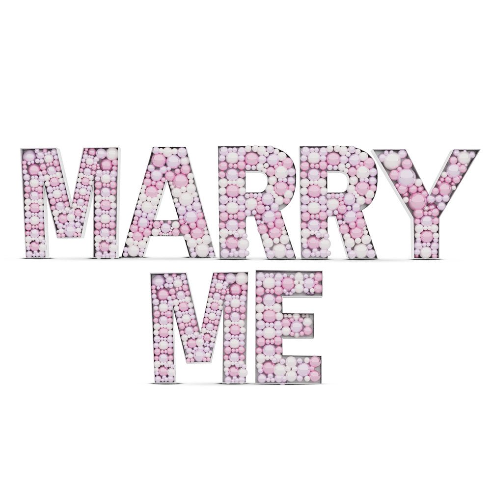 39 inch MARRY ME - MOSAIC FRAME LETTER KIT
