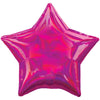 Anagram 19 inch STAR - IRIDESCENT MAGENTA Foil Balloon 39267-02-A-U