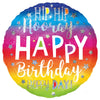 Anagram 18 inch HIP HIP HOORAY BIRTHDAY Foil Balloon 39624-01-A-P