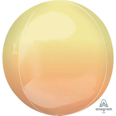 Anagram 16 inch OMBRE YELLOW & ORANGE ORBZ Foil Balloon 39848-01-A-P