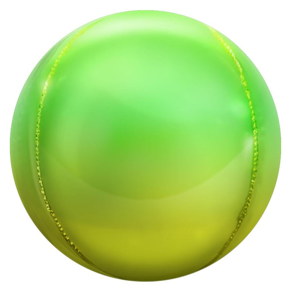 3D SPHERE - METALLIC OMBRE YELLOW & GREEN - LA Balloons